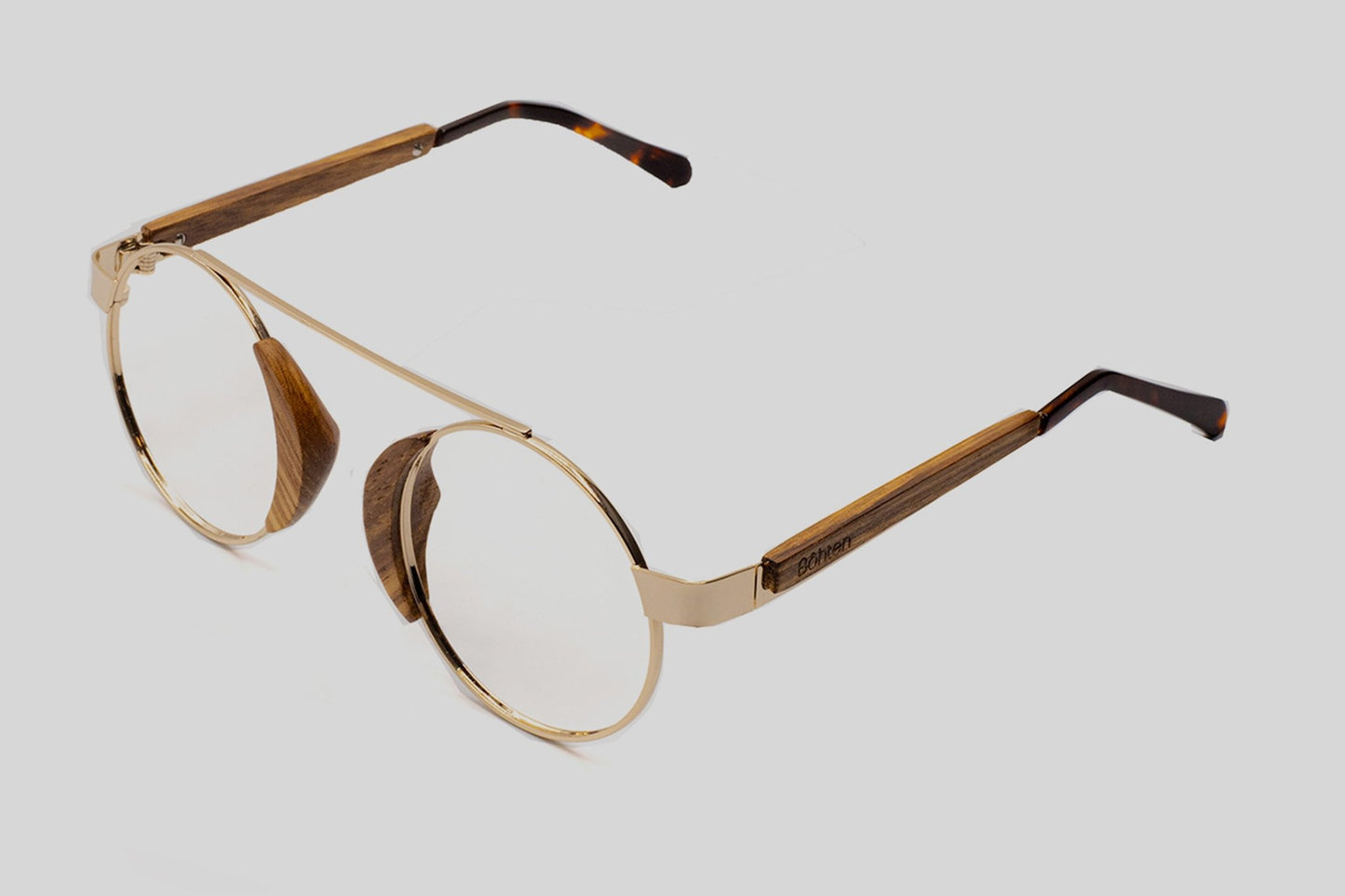 Aristotle Gold Rosewood - Bôhten Eyewear