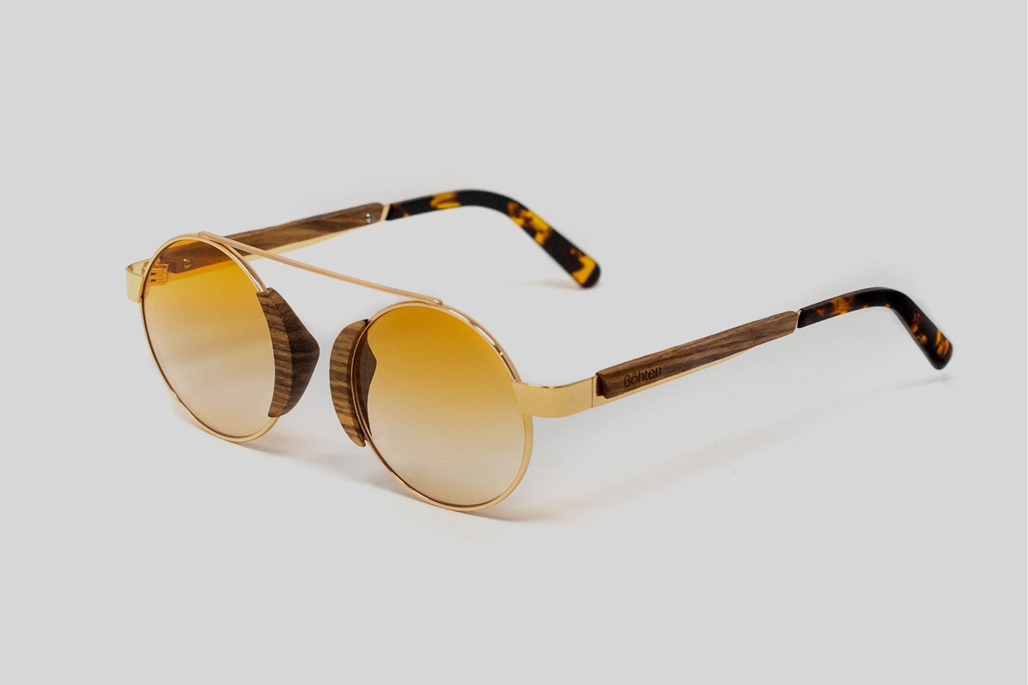 Aristotle Gold Rosewood Sun UV400 - Bôhten Eyewear