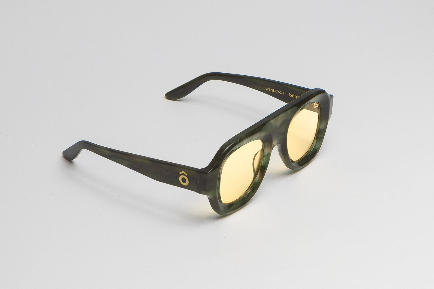 Aya Tortoise Green Sun - Bôhten Eyewear
