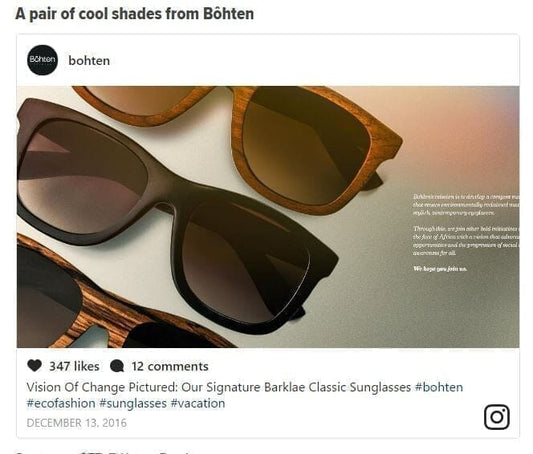 Huffington Post - 15 Father’s Day Gifts From Black Businesses Your Pops Will Love - Bôhten Eyewear