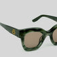 Ama Tortoise Green Sun - Bôhten Eyewear