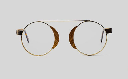 Aristotle Gold Rosewood - Bôhten Eyewear