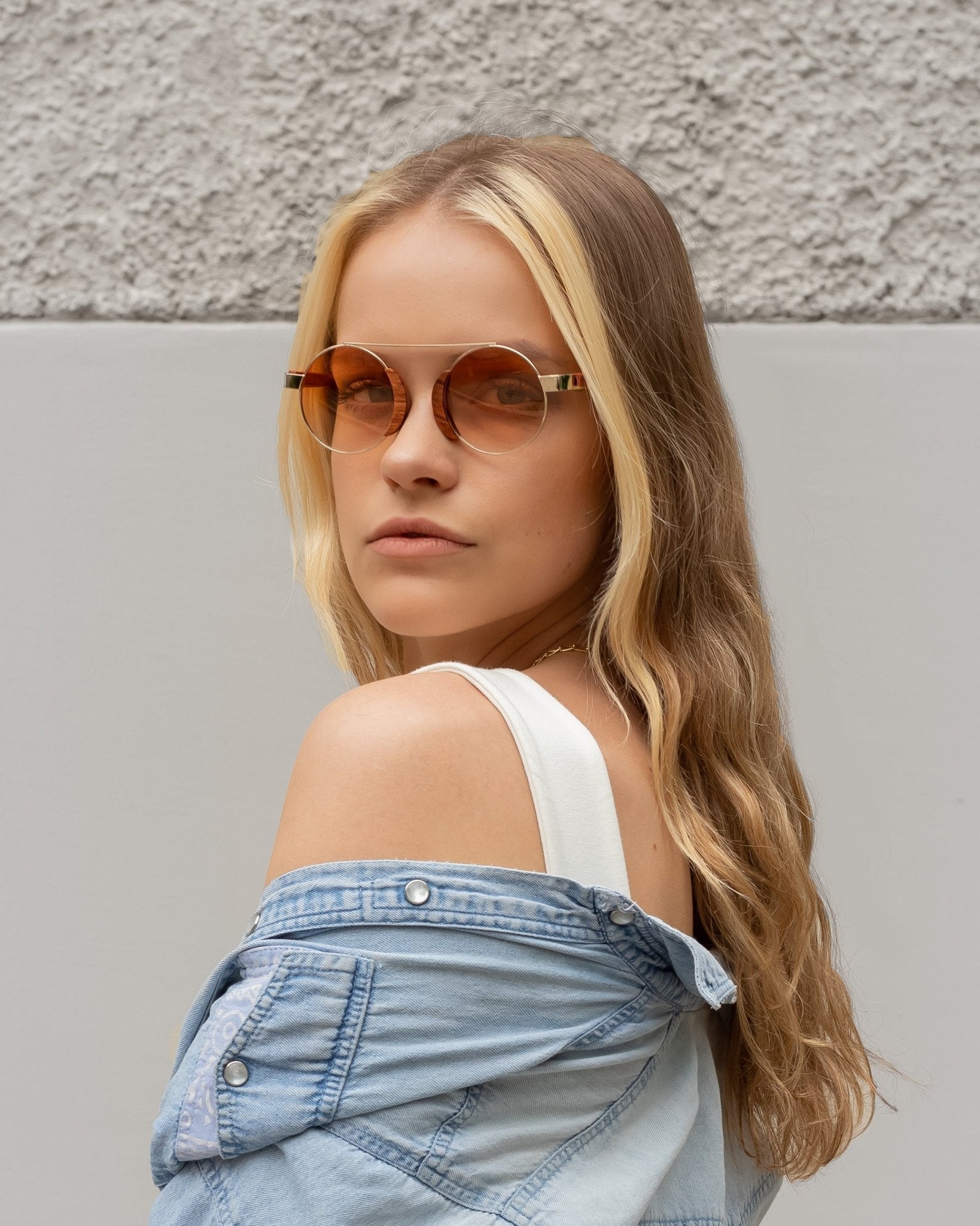 Aristotle Gold Rosewood Sun UV400 - Bôhten Eyewear