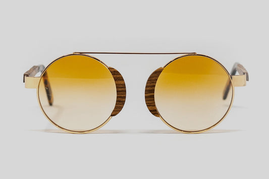 Aristotle Gold Rosewood Sun UV400 - Bôhten Eyewear