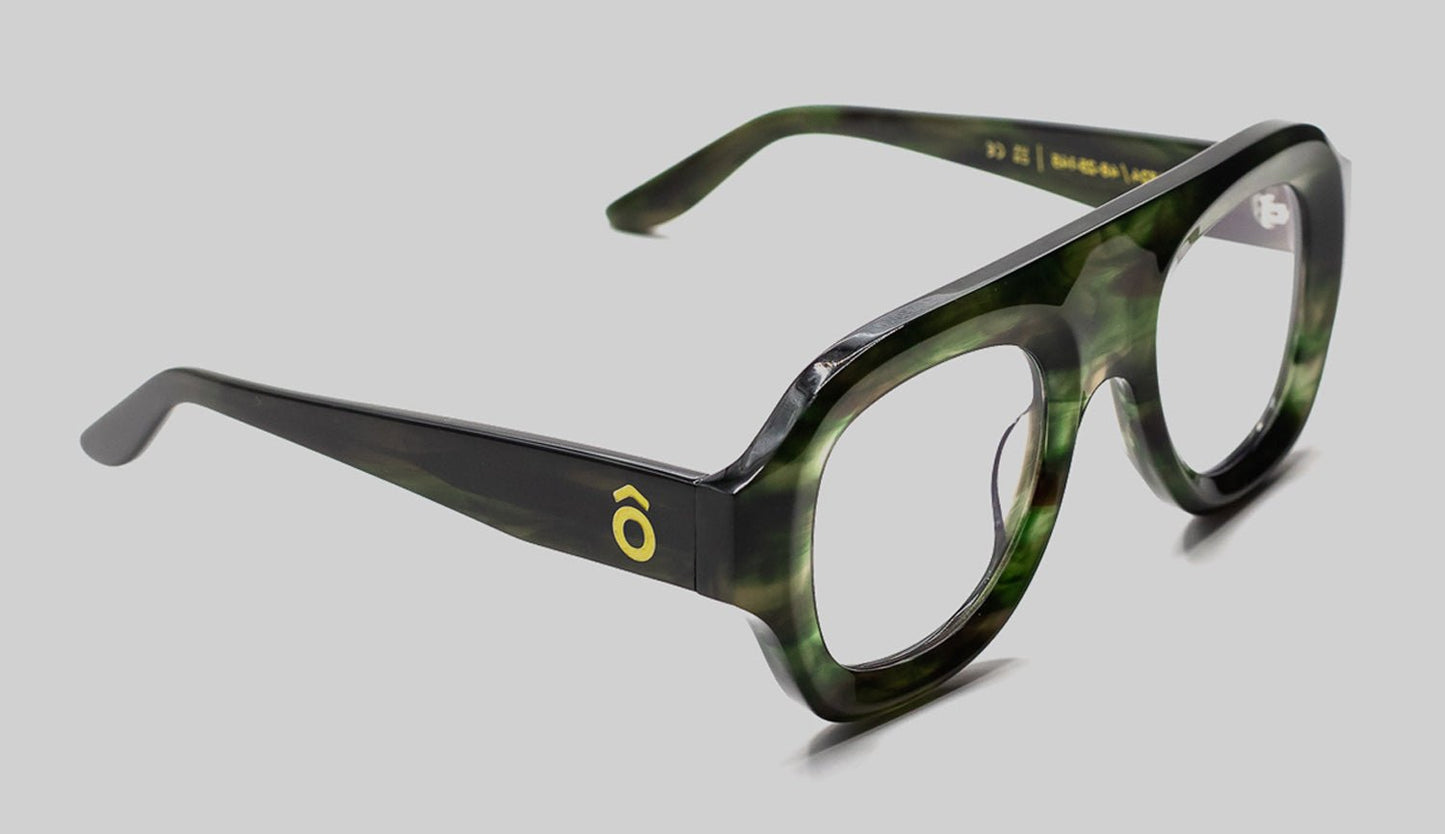 Aya Tortoise Green - Bôhten Eyewear