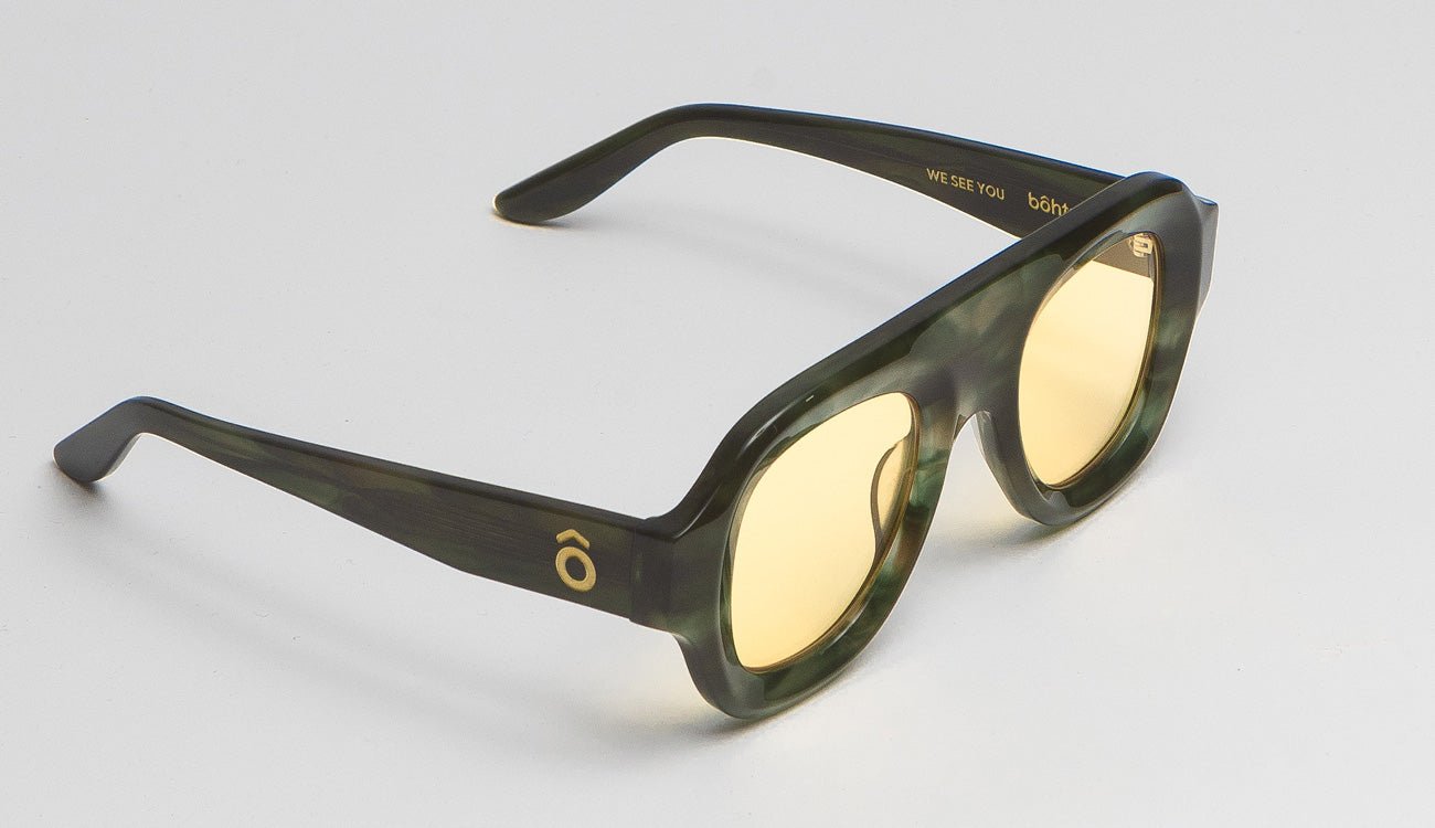 Aya Tortoise Green Sun - Bôhten Eyewear