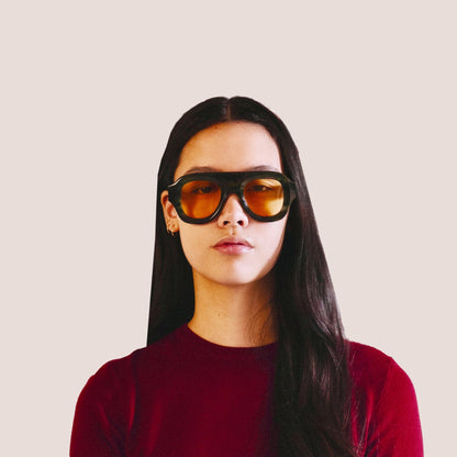 Aya Tortoise Green Sun - Bôhten Eyewear