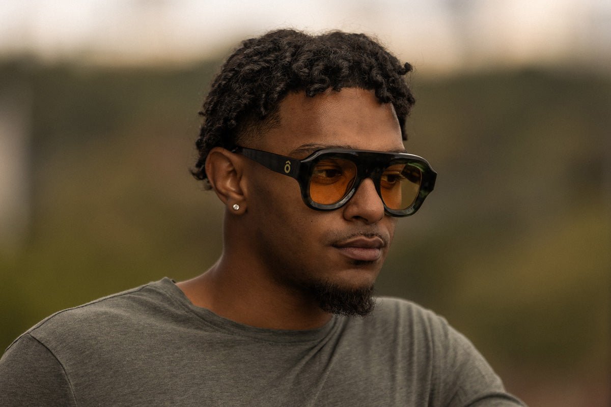 Aya Tortoise Green Sun - Bôhten Eyewear